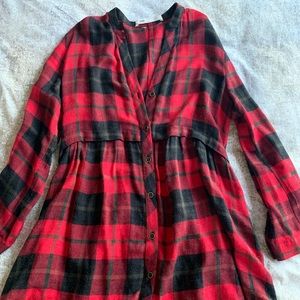 Long sleeve shirt dress